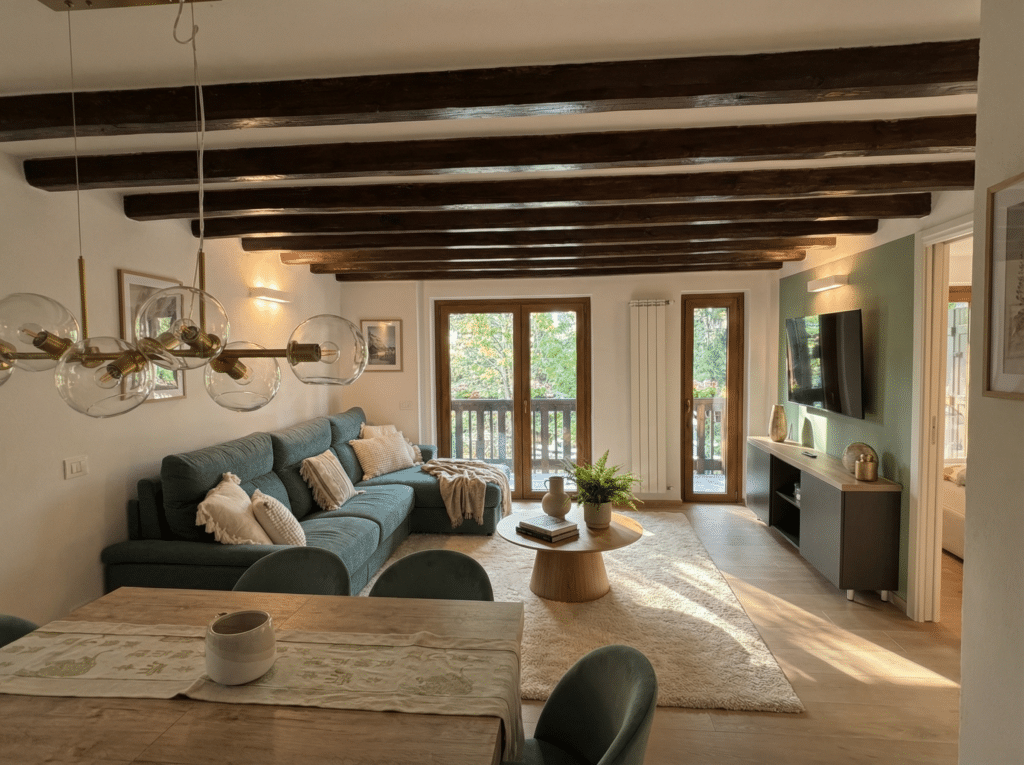 casa courmayeur finestre in legno