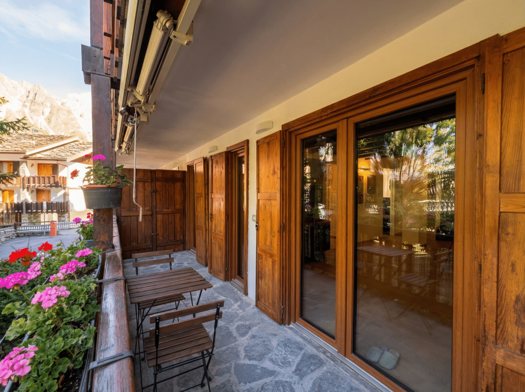 terrazzo casa Courmayeur